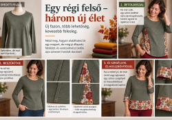 Ne dobd ki, varázsold újjá! – 3 régi ruhadarab, 9 új lehetőség Ne dobd ki, varázsold újjá! – 3 régi ruhadarab, 9 új lehetőség